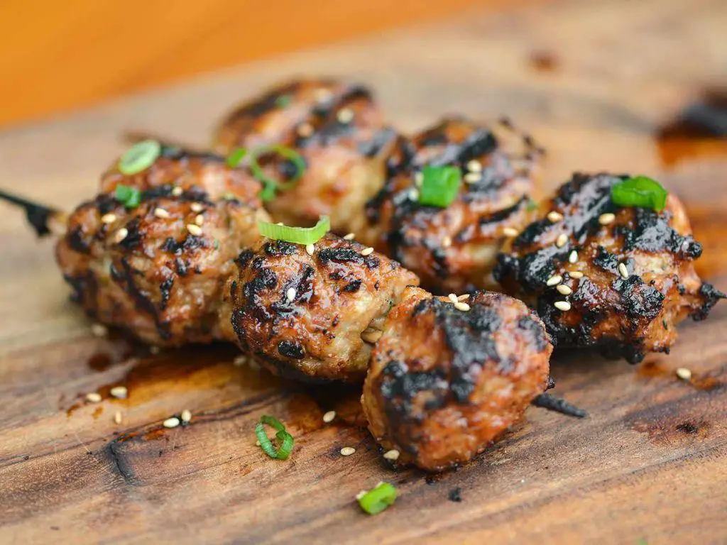 Chicken Tsukune (Japanese Chicken Meatballs)