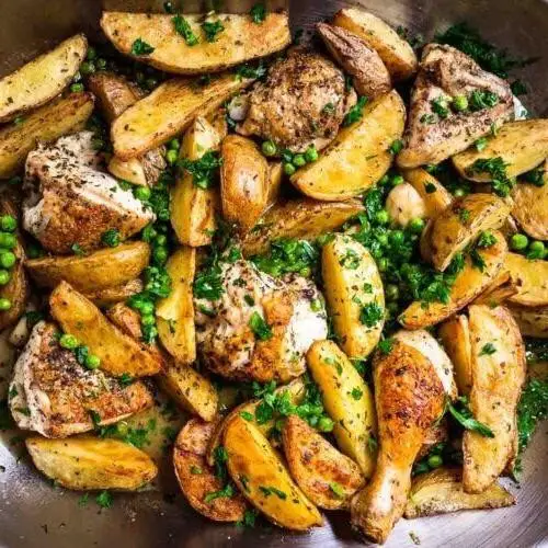 Chicken Vesuvio with Olives and Capers
