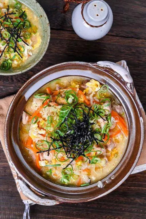 Chicken Zosui (Japanese Chicken Rice Soup)