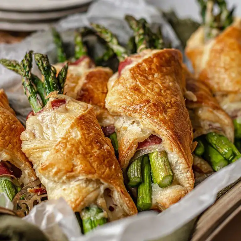 Chicken and Asparagus Pastry Bundles
