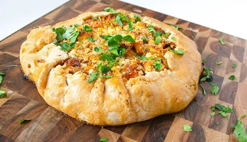 Chicken and Caramelized Onion Pastry Galette
