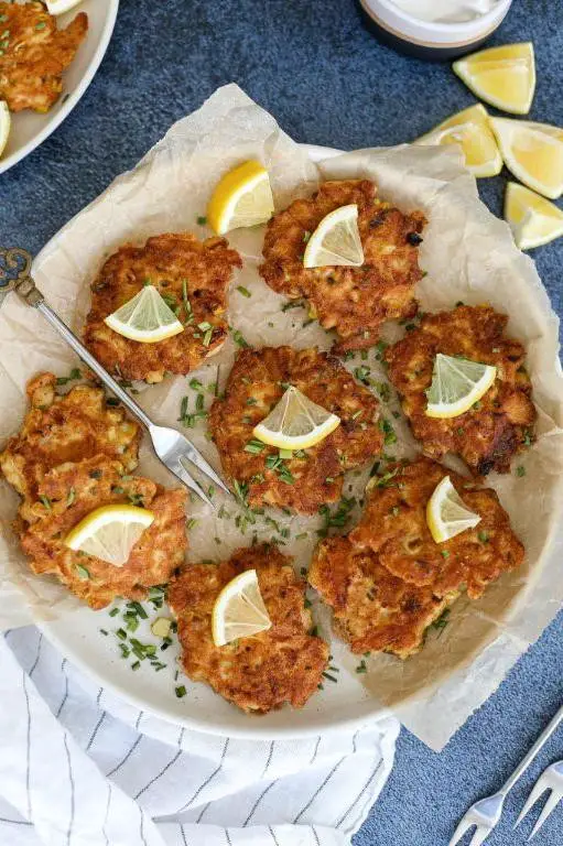 Chicken and Corn Fritters