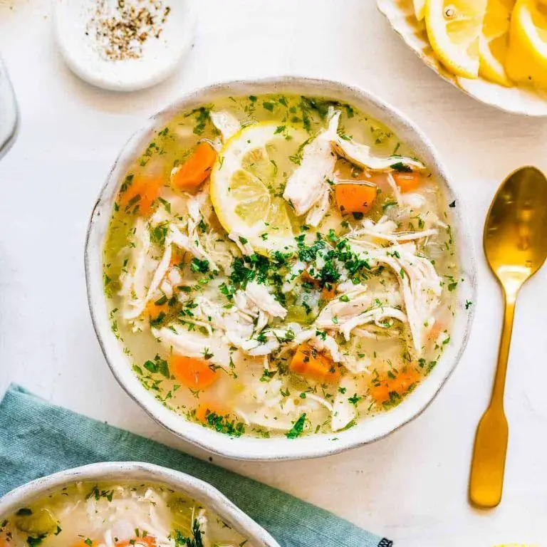 Chicken and Rice Soup with Lemon