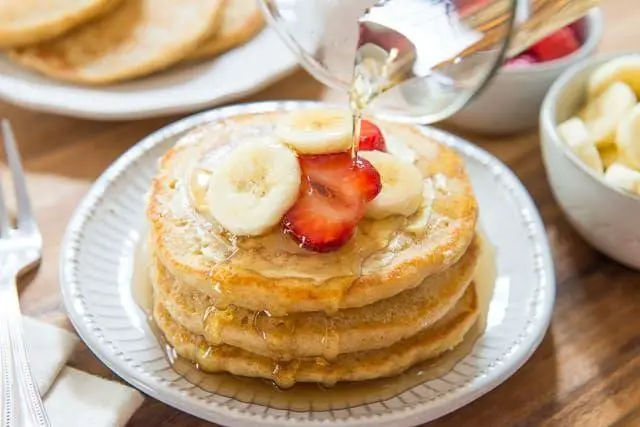 Chicken and Whole Wheat Pancakes