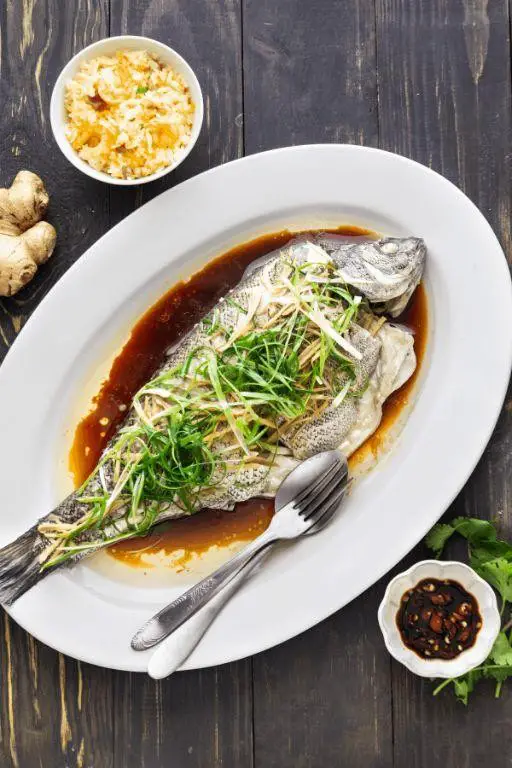 Chinese Steamed Fish with Ginger