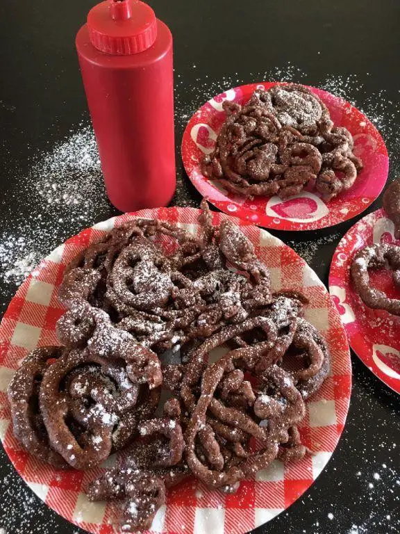 Chocolate Dipped Funnel Cake