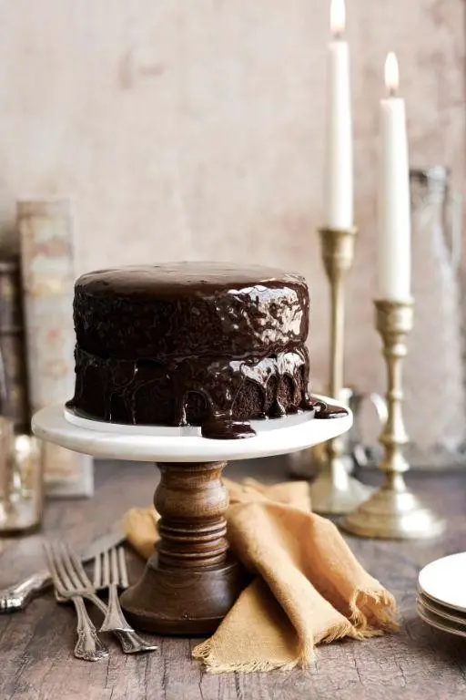 Chocolate Fudge Birthday Cake with Ganache
