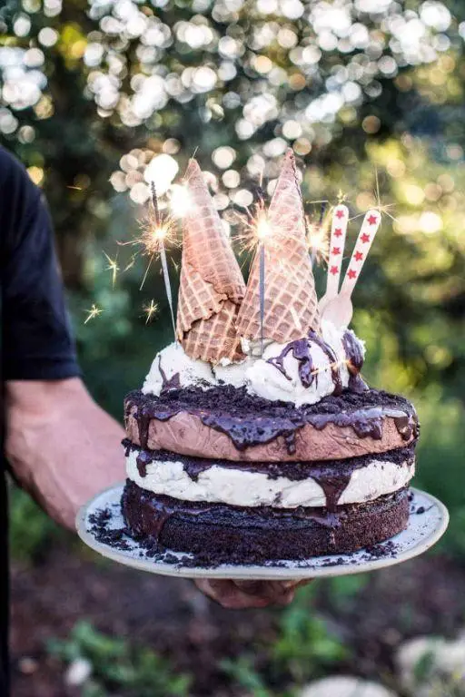 Chocolate Fudge Ice Cream Cake