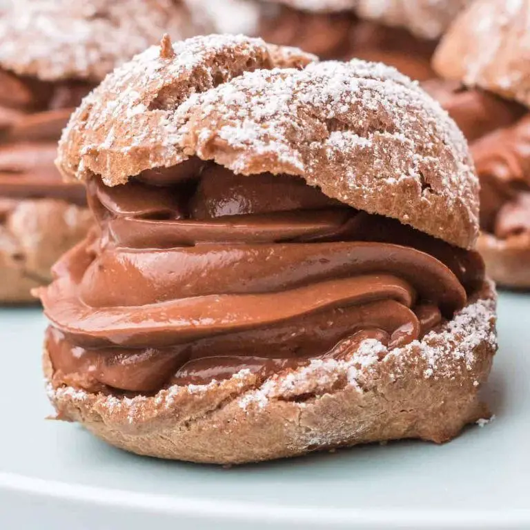 Chocolate Lava Cream Puffs