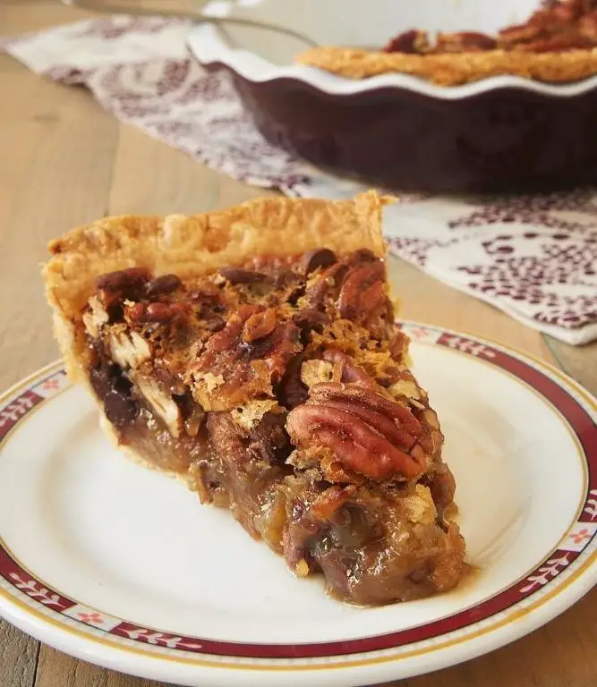 Chocolate Pecan Pie with Coconut