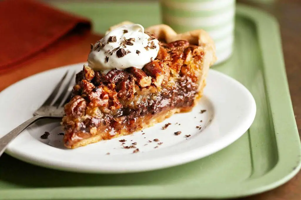 Chocolate Pecan Pie with Marshmallow Topping