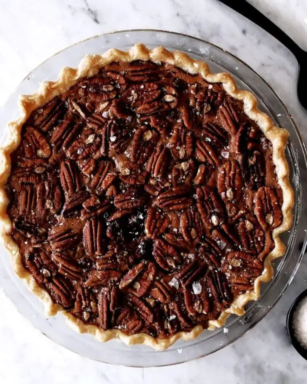 Chocolate Pecan Pie with Sea Salt