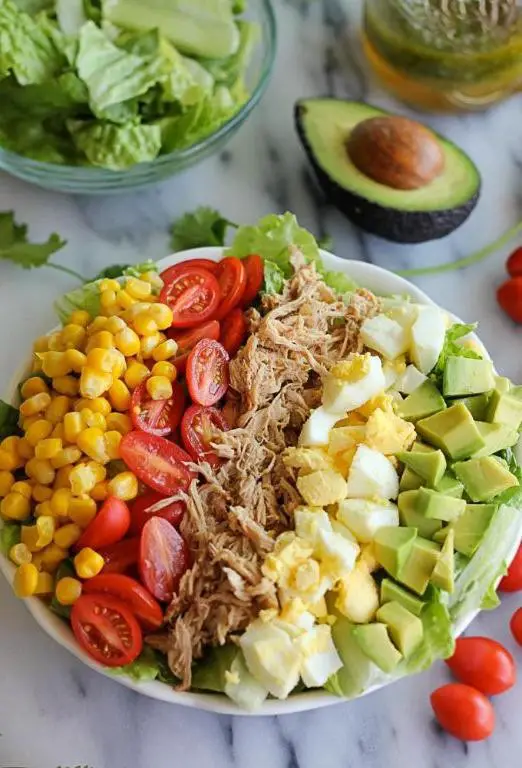 Chopped Pork and Avocado Salad