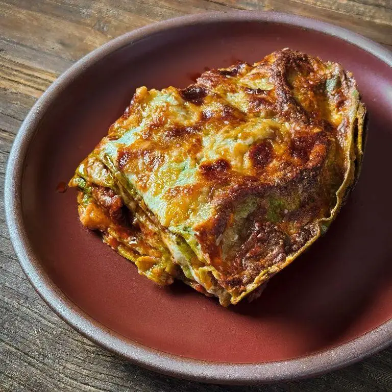 Chopped Pork and Spinach Lasagna
