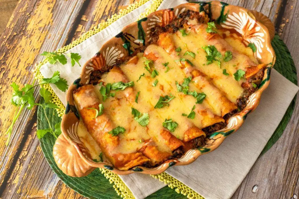 Chorizo and Black Bean Enchiladas