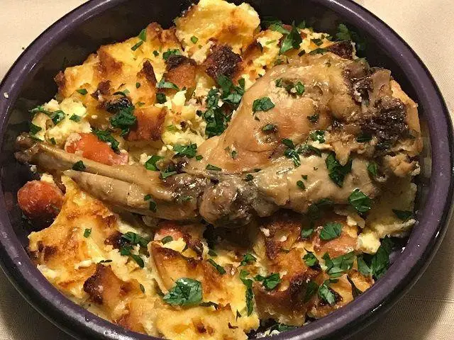 Chorizo and Manchego Bread Pudding