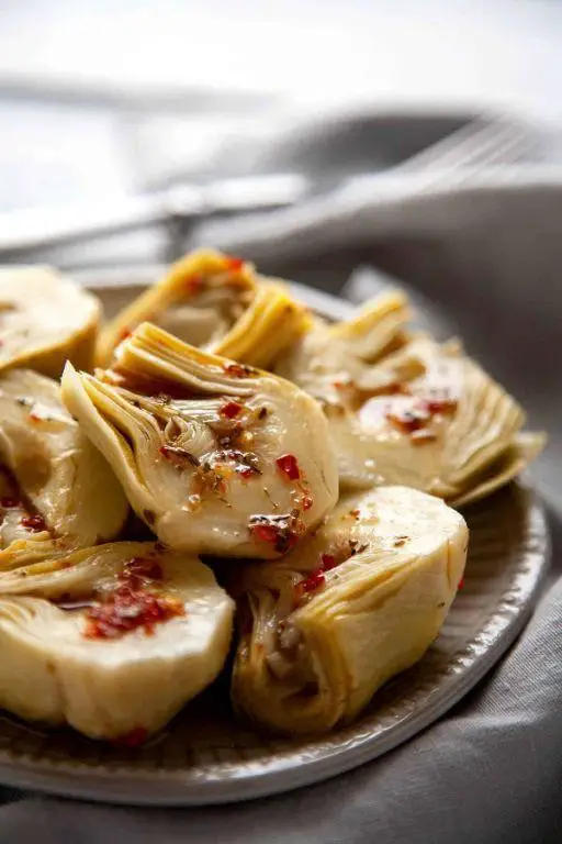 Citric Acid Marinated Artichokes