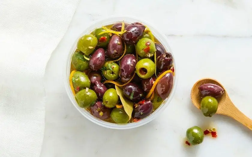 Citric Acid Marinated Olives