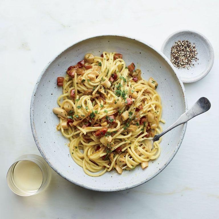 Clam and Bacon Carbonara