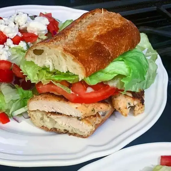 Classic Chicken Cutlet Sandwich with Mayo and Lettuce
