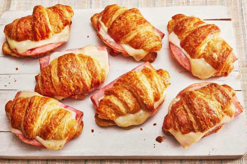 Classic Ham and Cheese Croissant Sandwich