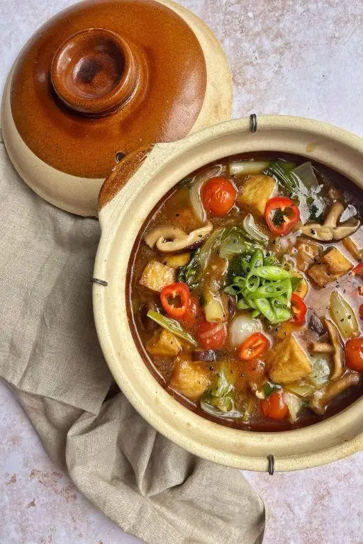 Clay Pot Tofu with Mixed Vegetables