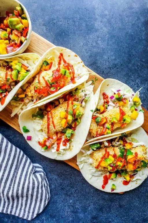 Coconut Crusted Fish Tacos