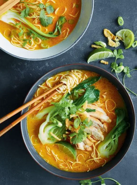Coconut Curry Ramen with Chicken