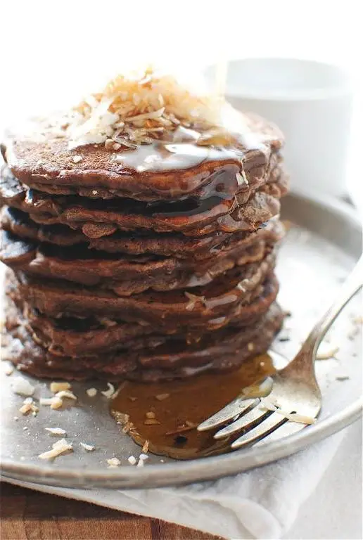 Coconut Flour Chocolate Pancakes