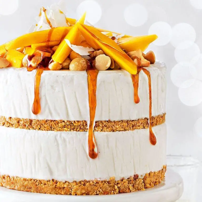 Coconut Mango Ice Cream Cake