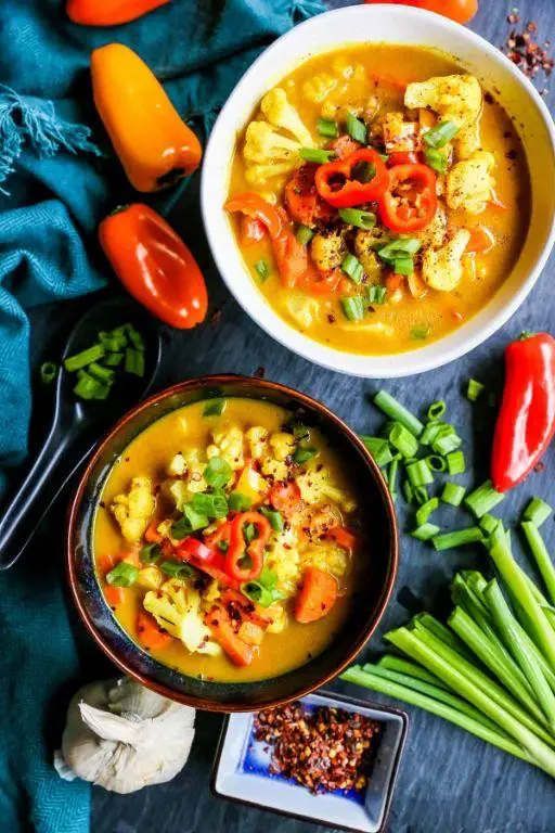 Coconut Water Veggie Soup