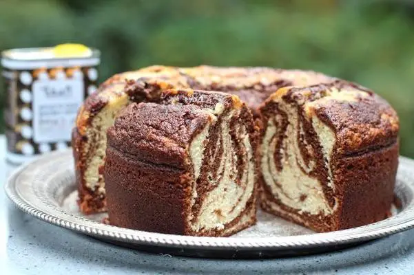 Coffee Infused Marble Cake