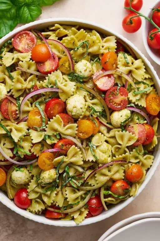 Conchiglie Pasta Salad with Cherry Tomatoes and Basil