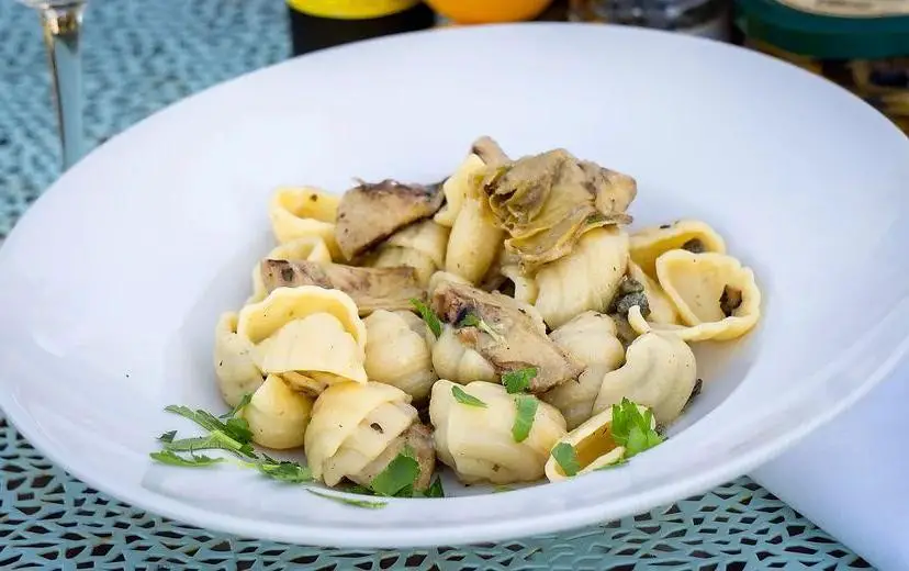 Conchiglie with Artichokes and Olives