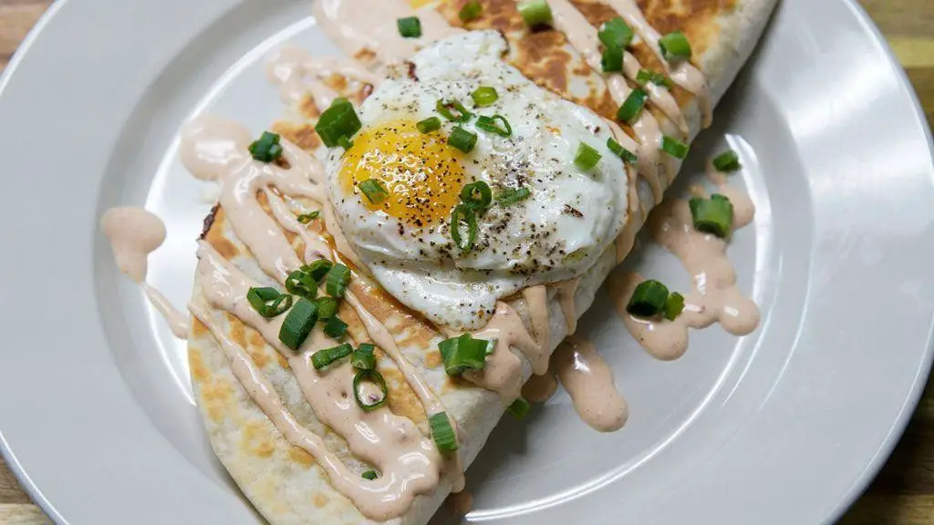 Corned Beef Hash and Cheese Quesadilla
