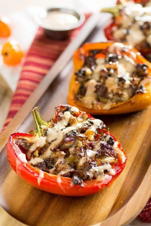 Corned Beef Stuffed Peppers