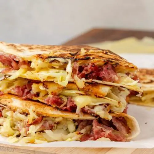 Corned Beef and Cheese Quesadilla