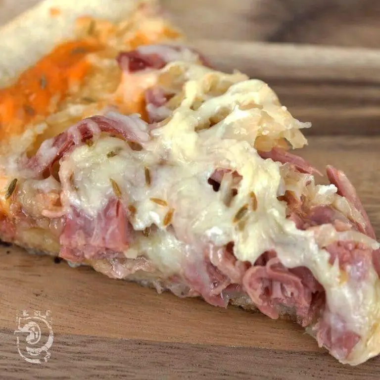 Corned Beef and Sauerkraut Pizza
