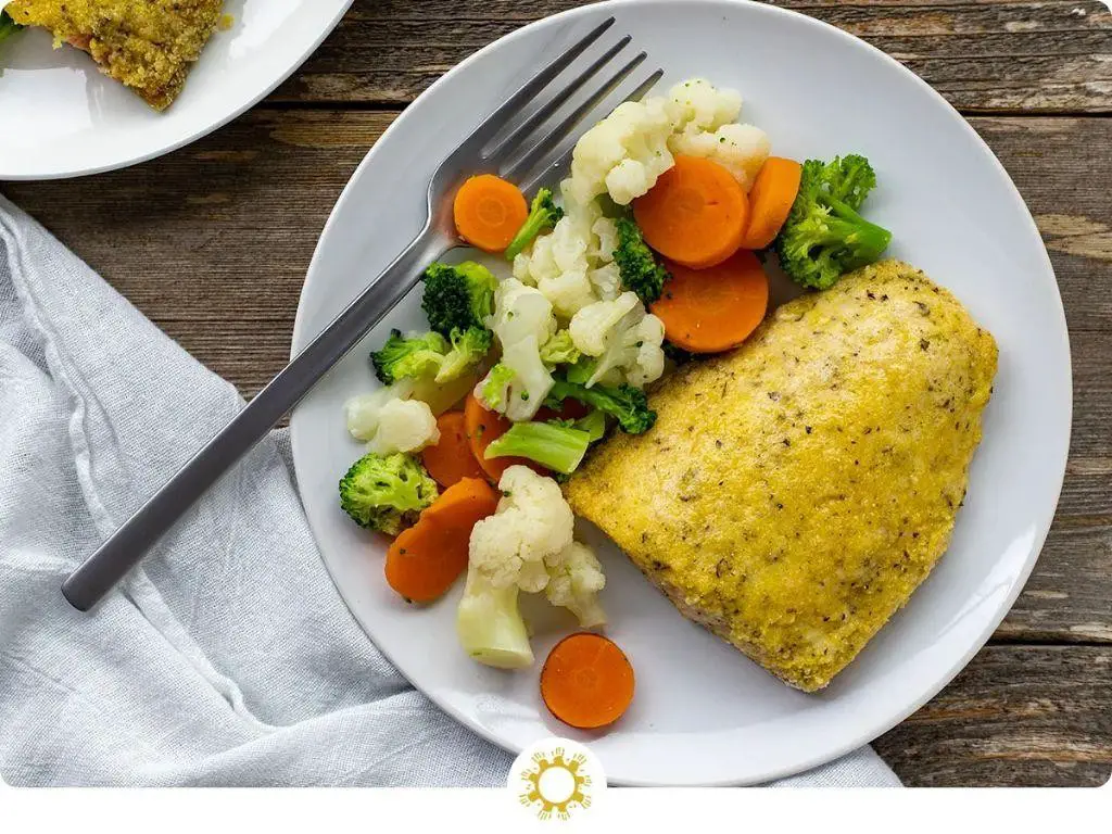 Cornmeal Crusted Salmon with Avocado Cream