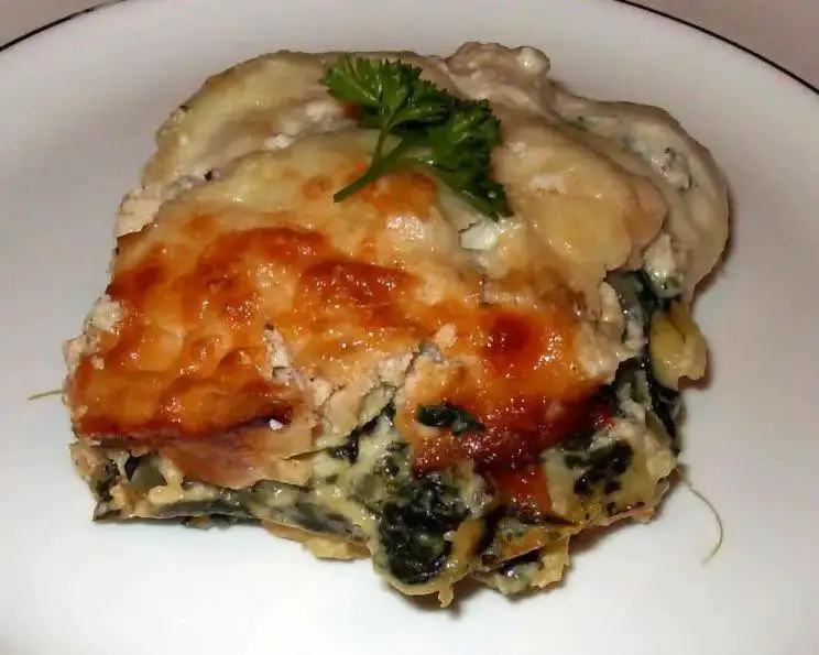 Crab and Spinach Lasagna