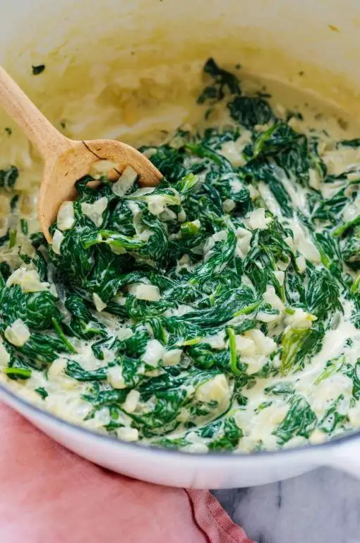 Creamed Spinach with Garlic