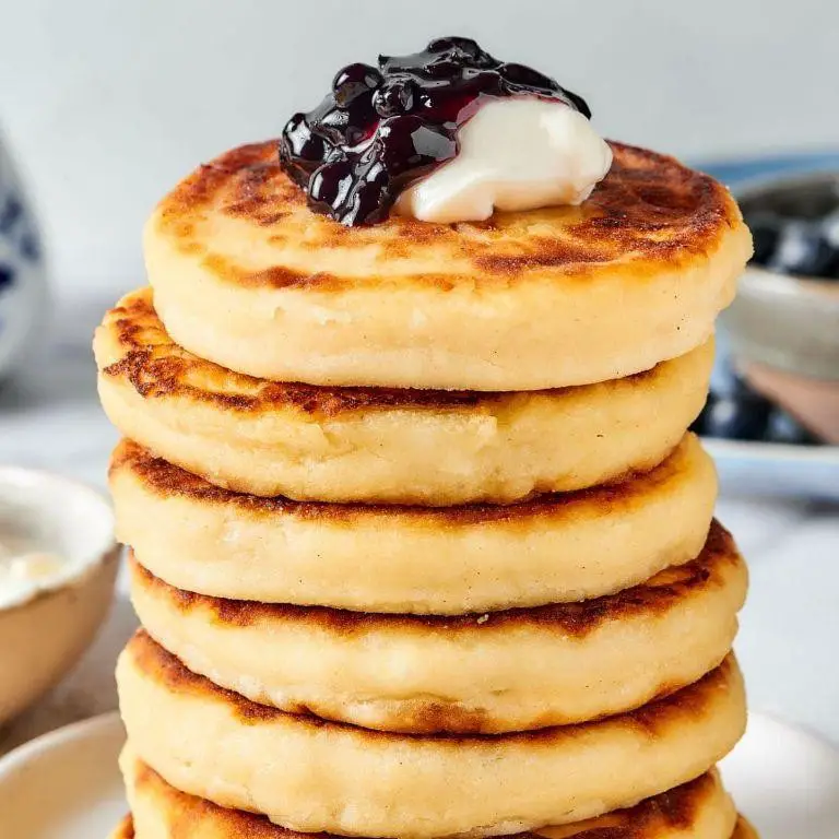 Creamy Blended Cottage Cheese Pancakes