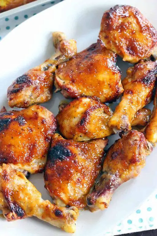 Crispy Baked Chicken with BBQ Sauce