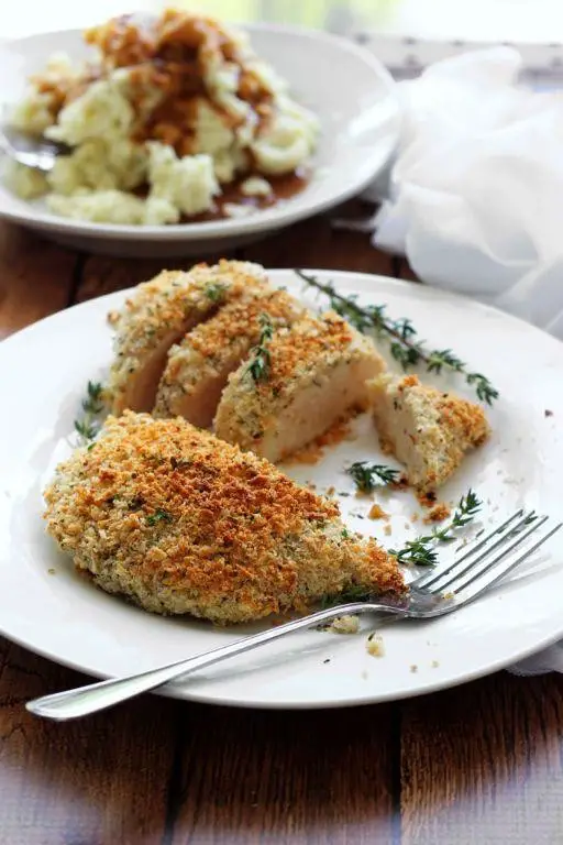 Crispy Baked Chicken with Herb Crust