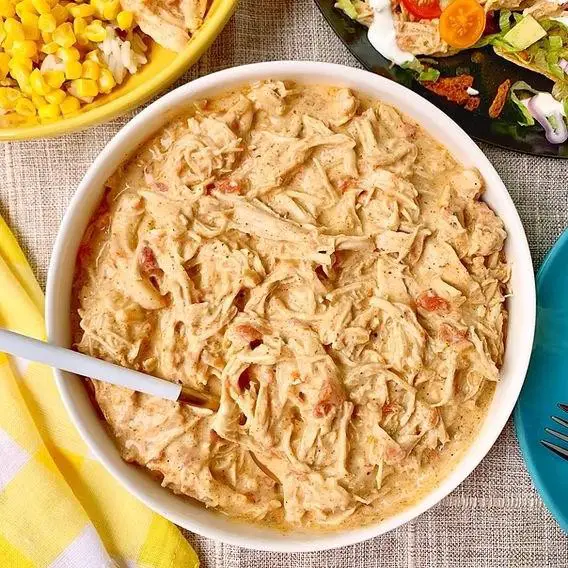 Crock Pot Creamy Chicken Tacos