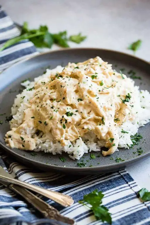 Crock Pot Creamy Chicken and Rice
