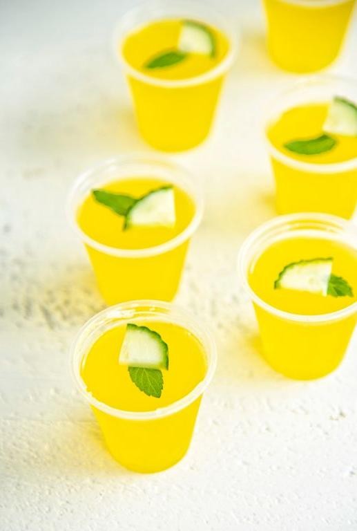 Cucumber Mint Jello Shots