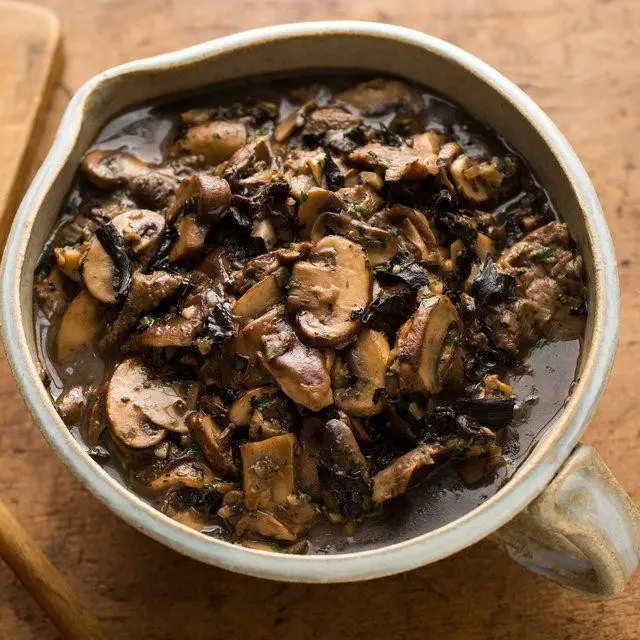 Cucumber and Mushroom Ragout