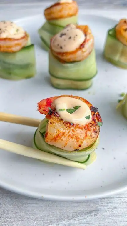 Cucumber and Shrimp Tempura