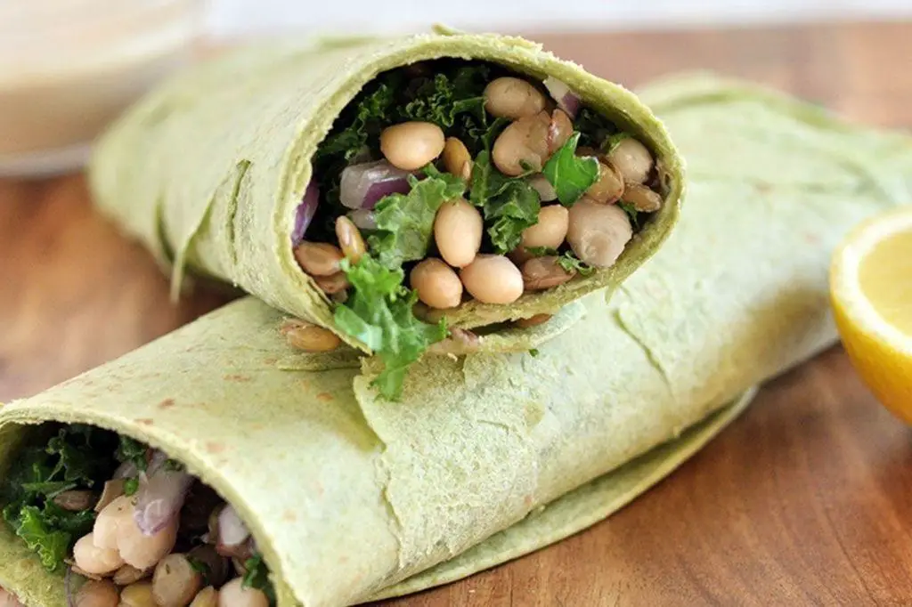 Curried Lentil and Kale Wrap